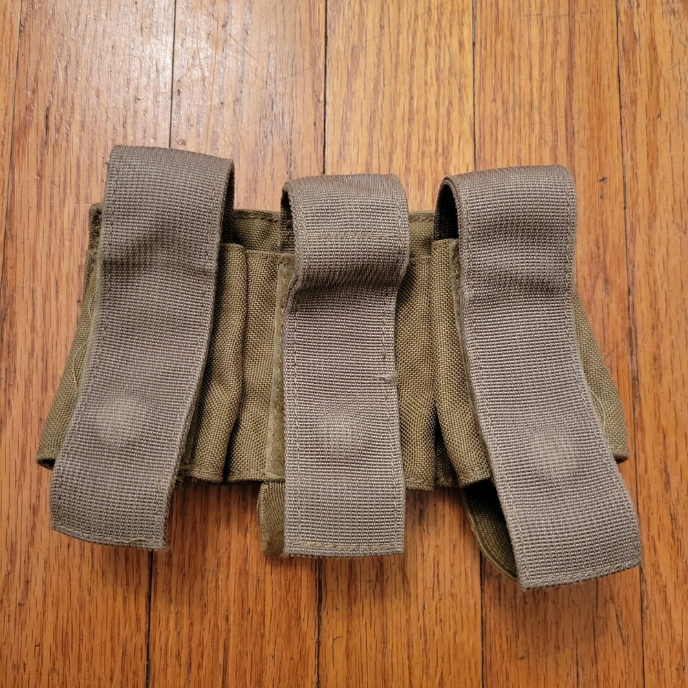 Blackhawk Tactical Gear Grenade Pouches 3 Pouch Khaki MOLLE Combat Military 90s